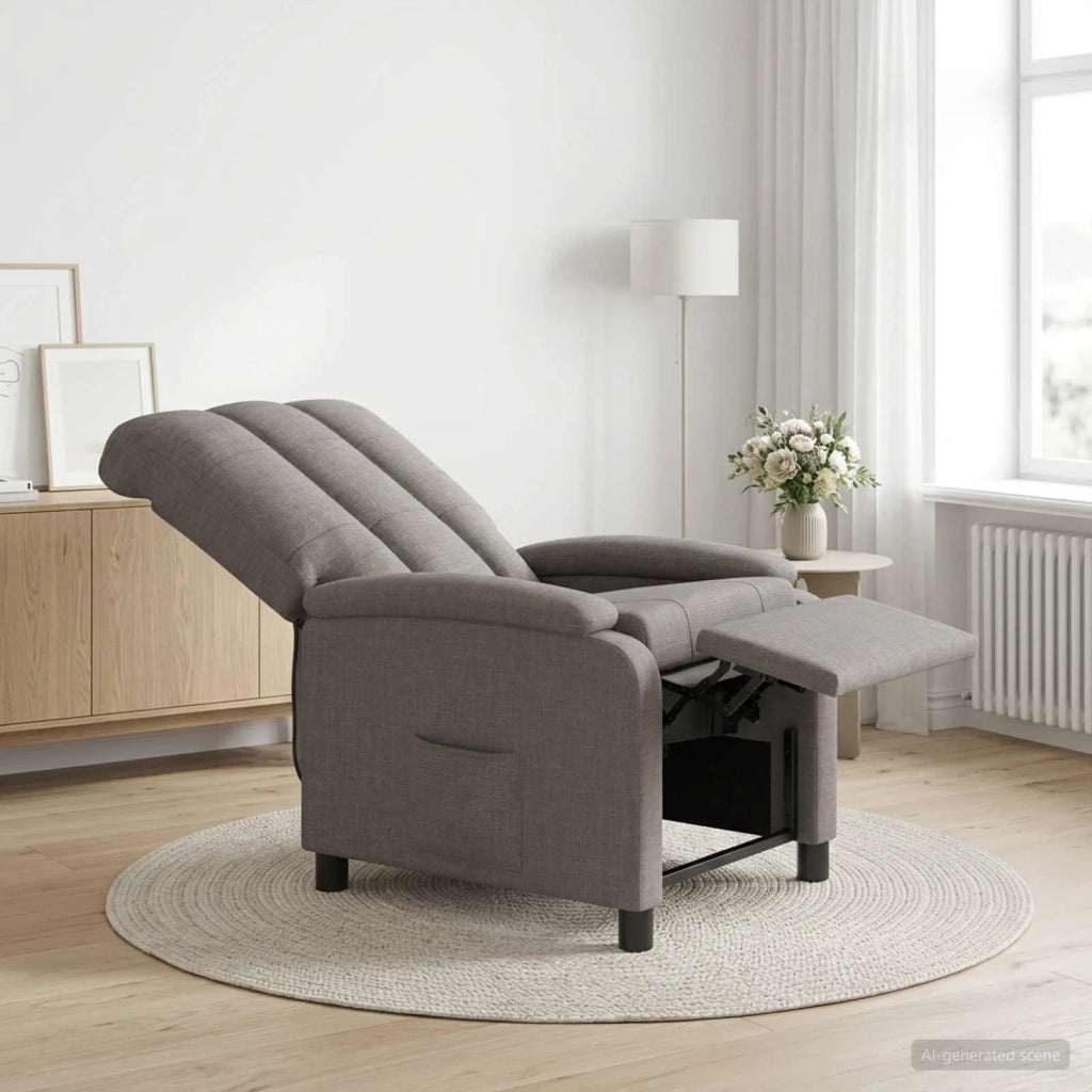Divano Sedia-Poltrona reclinabile Tortora Tessuto 343938