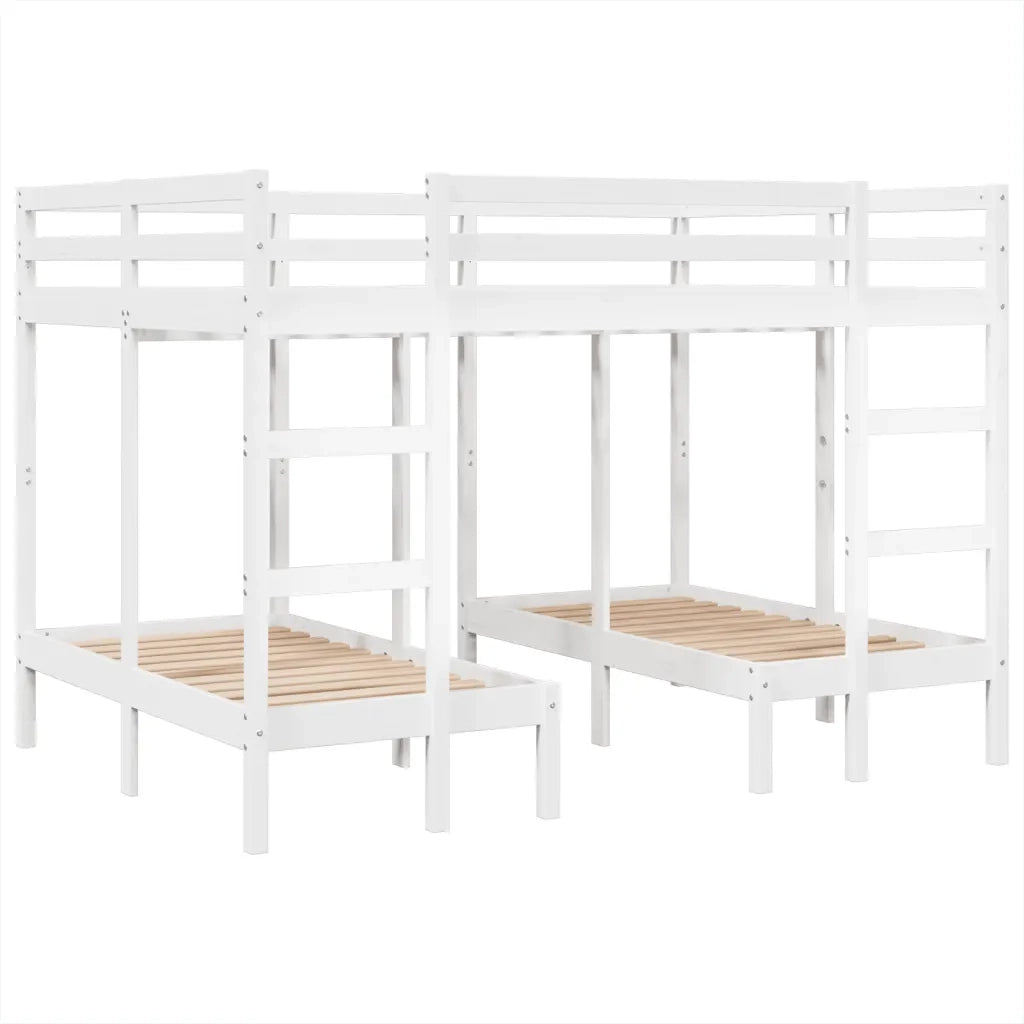 Giroletto Castello Triplo Bianco 140x200/70x140cm Massello Pino