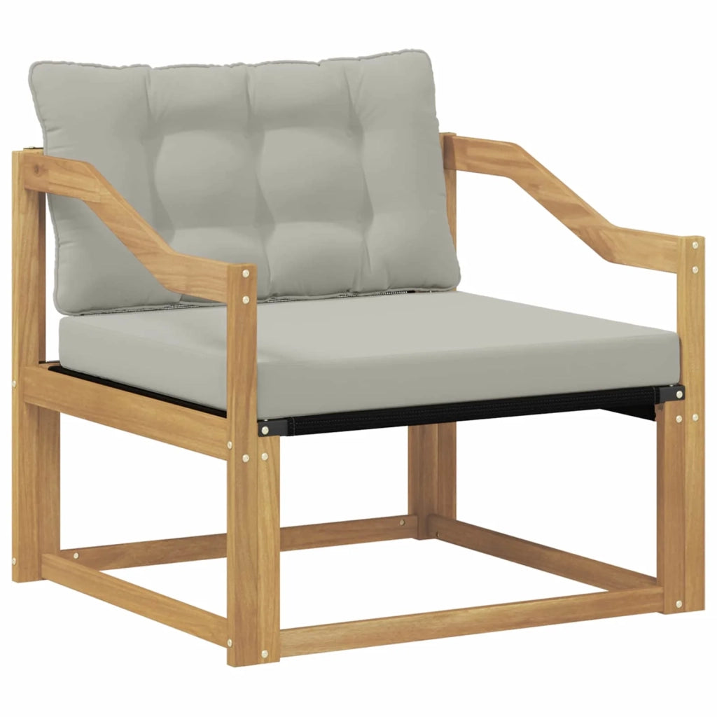 Set di divani da esterno-Sofa da giardino Legno di Acacia Massello e Textilene 677675