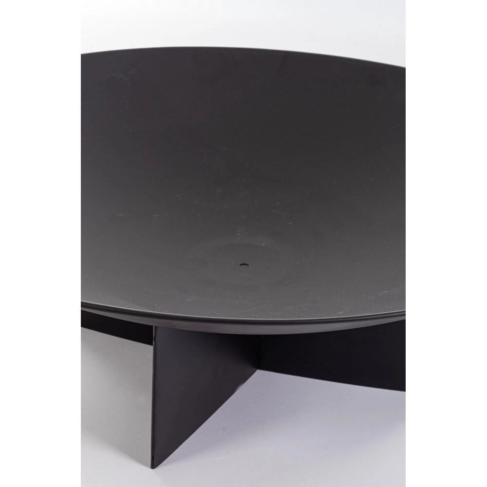 Braciere da Giardino in Acciaio Verniciato Nero 73 cm - THALIA
