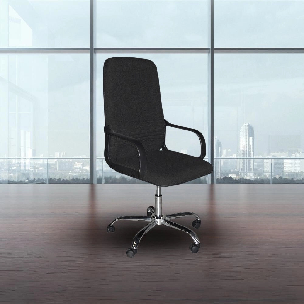 Poltrona ufficio nera 65x49.5 cm