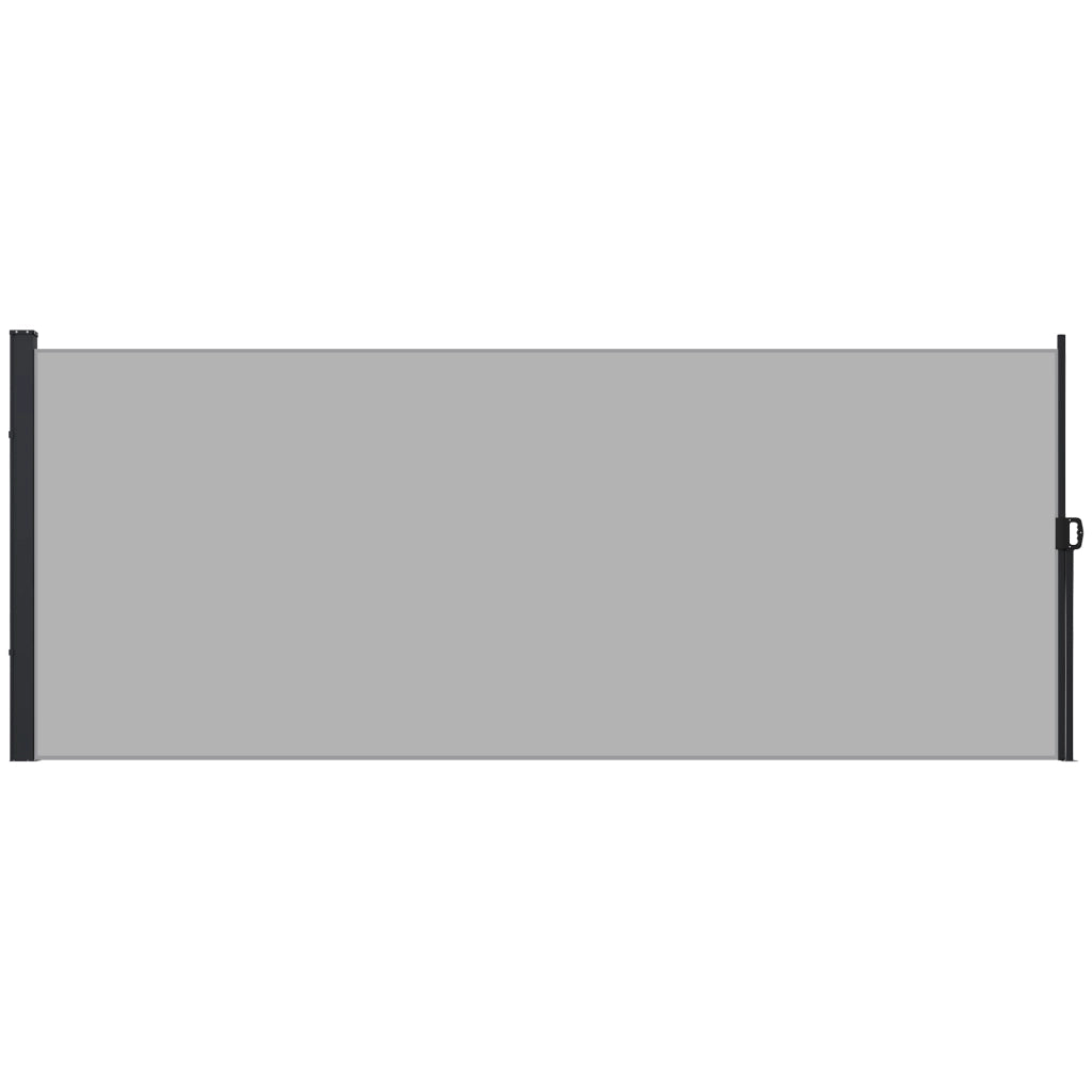 Paravento Retrattile per Esterno ¨C Zephmum ¨C Grigio Poliestere 4x1.8 m