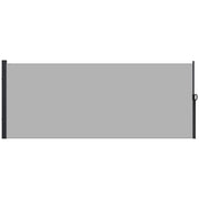 Paravento Retrattile per Esterno ¨C Zephmum ¨C Grigio Poliestere 4x1.8 m