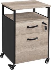 Scatola con 2 carichi, cassetto apribile, chiusura a chiave, robusto, industriale, 45 x 40 x 67 cm, grigio