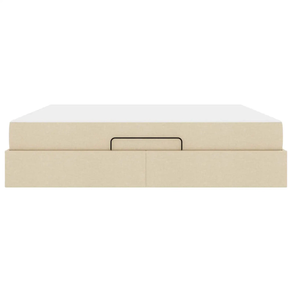 Struttura letto con materasso 2 pcs Crema Tessuto 3399513