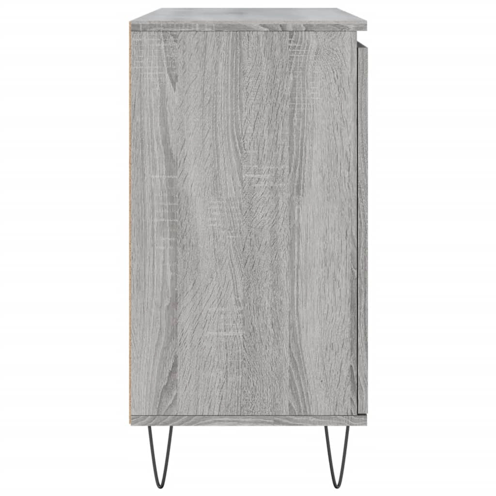Buffet credenza cassettiera armadio mobile contenitore organizer cucina soggiorno salotto Sonoma 104 x 35 x 70 cm legno ingegnerizzato grigio 02_0036278
