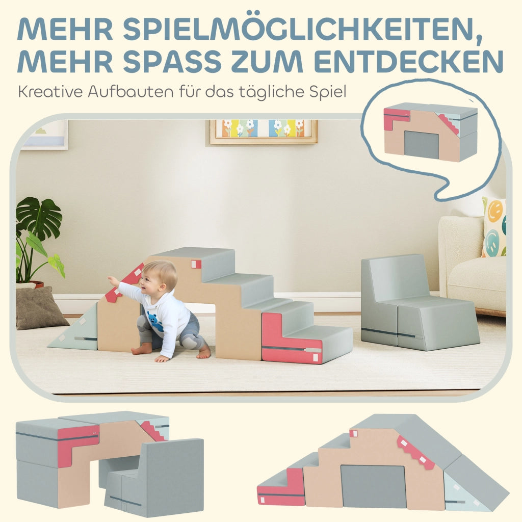 Set 2 blocchi morbidi gioco ¨C Xylo ¨C schiuma rivestimento ecopelle colorato
