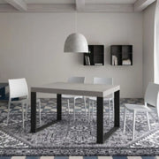 Tavolo allungabile 140/244x90 cm Tecno cashmere gambe antracite