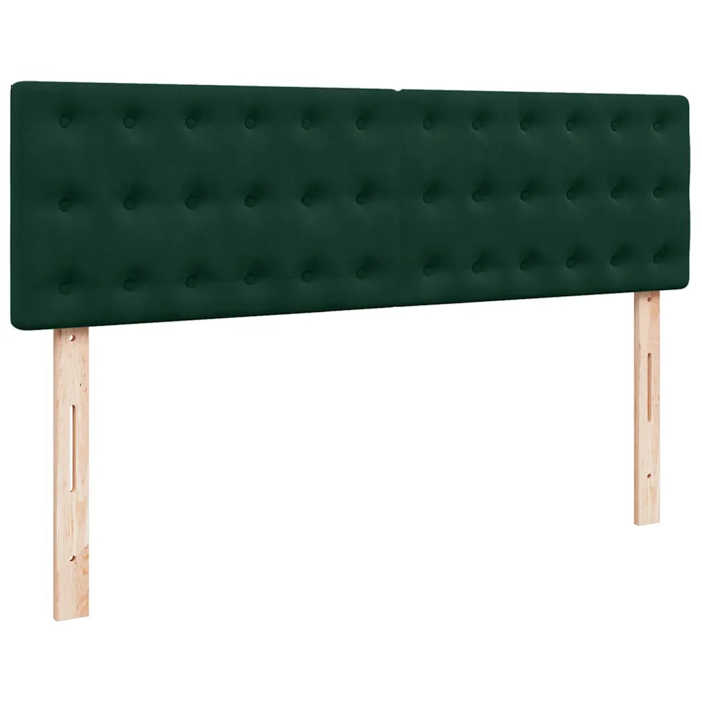 Struttura Letto Pouf con Materasso 140x190 cm in Velluto 3312767