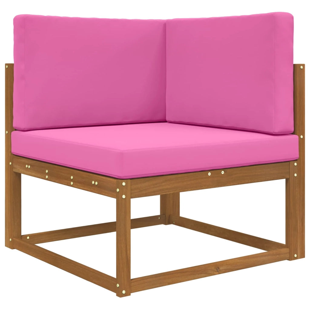 Cuscino per divano da esterno 3 pcs Rosa Poliestere