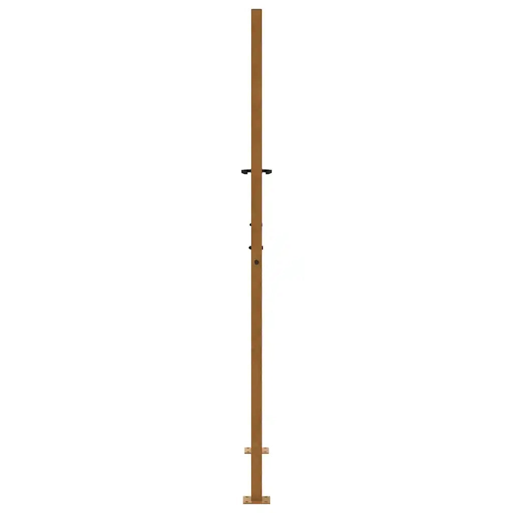 vidaXL Cancello da Giardino 105x180 cm Acciaio Corten Design a Croce