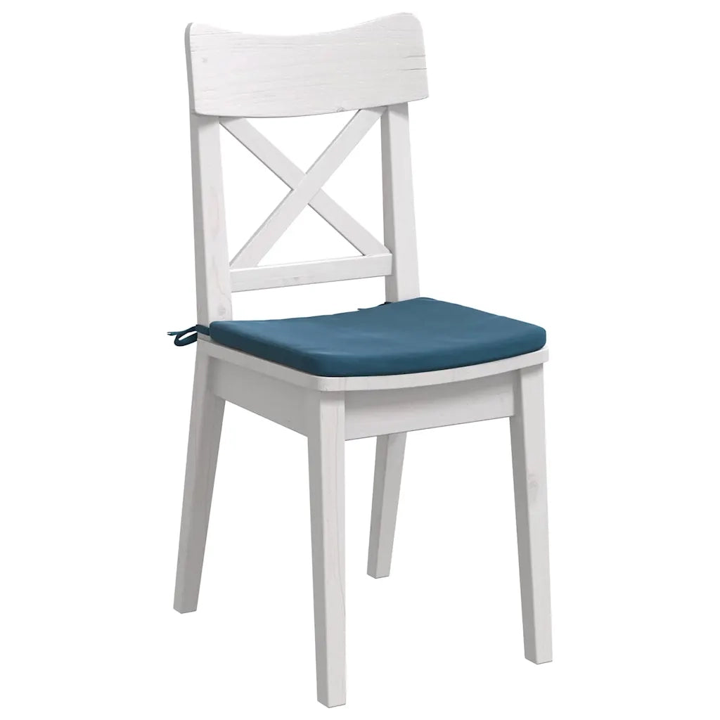 Cuscini per Seduta 4 pcs Blu 40 x 40 x 3 cm Velluto 42015205
