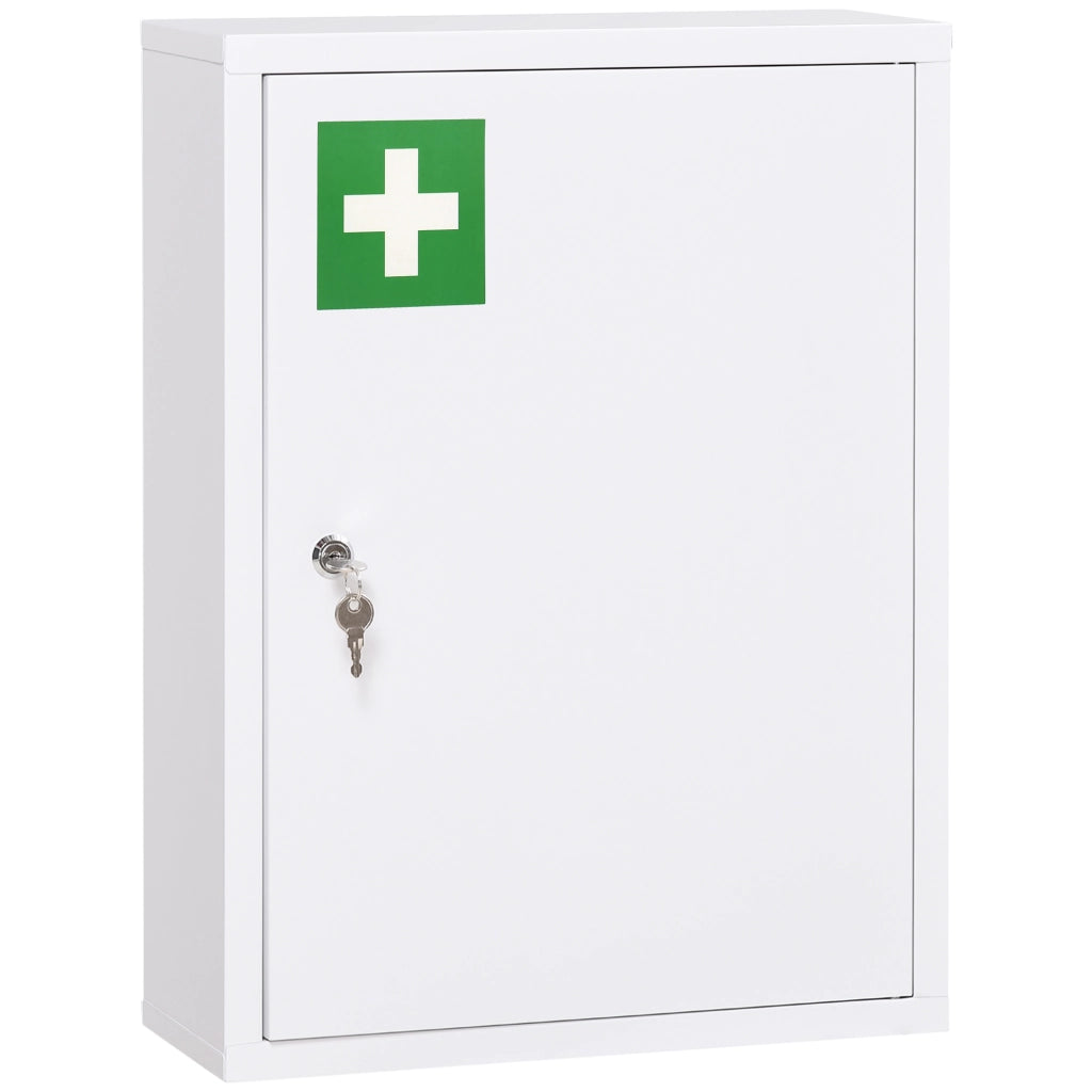 ARMADIO MEDICINALE DA MURO 40x15x53,5 cm Acciaio Bianco
