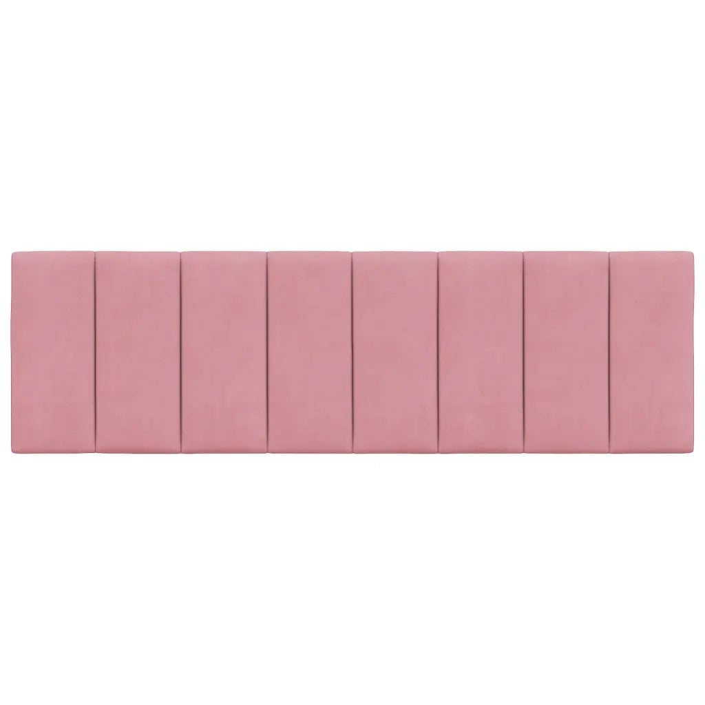 Cuscino Testiera Hanko Rosa 160 cm in Velluto 374680