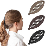 Treppiedi per capelli a forma di banane 3 pezzi - Visiera a coda di cavallo vintage - Spilla per capelli - Clip per capelli a forma di banane francese - Tappo per coda di cavallo - Elegante e pratico - Clip per capelli