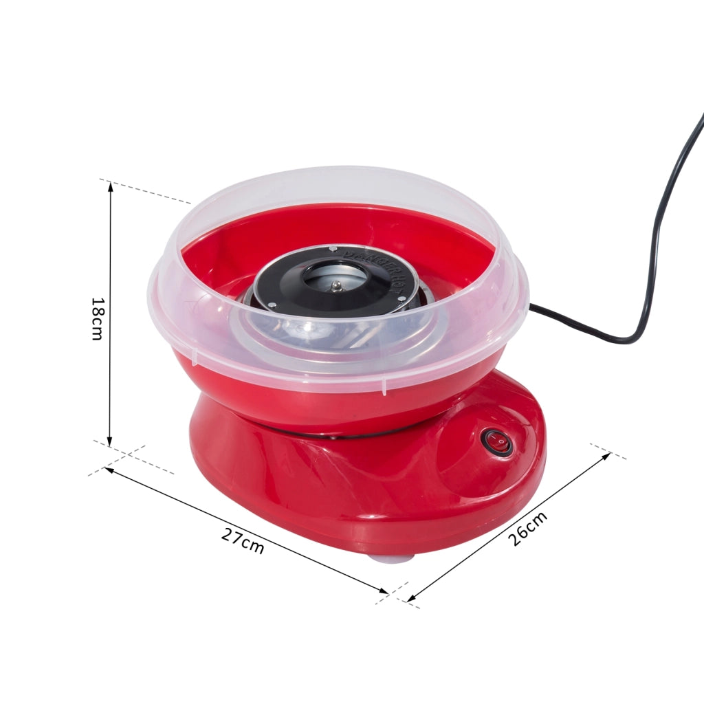 Macchina Zucchero Filato per Casa ¨C zephmum ¨C Rosso 18 cm 550W