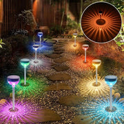 4 lampade solari - 11 modi - IP65 impermeabile - Decorazione del giardino - Illuminazione all'aperto - Patio - Prato - Cortile - Terrazza - Illuminazione esterna - Illuminazione paesaggistica