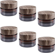6 flaconcini di crema riciclabili da 20 ml con coperchio in plastica - ideali per cremi e balsami
