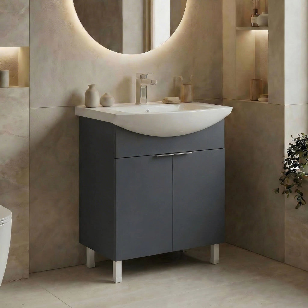 Mobile lavabo "Purus 65" - 65 x 50 x 83 cm - Antracite opaco