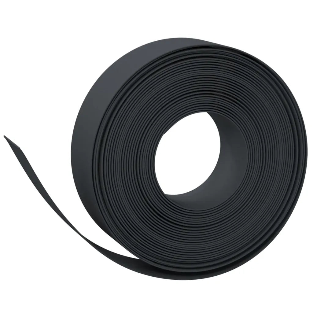 Bordature da Giardino 4 pz Nere 10 m 15 cm in Polietilenecod mxl 94723
