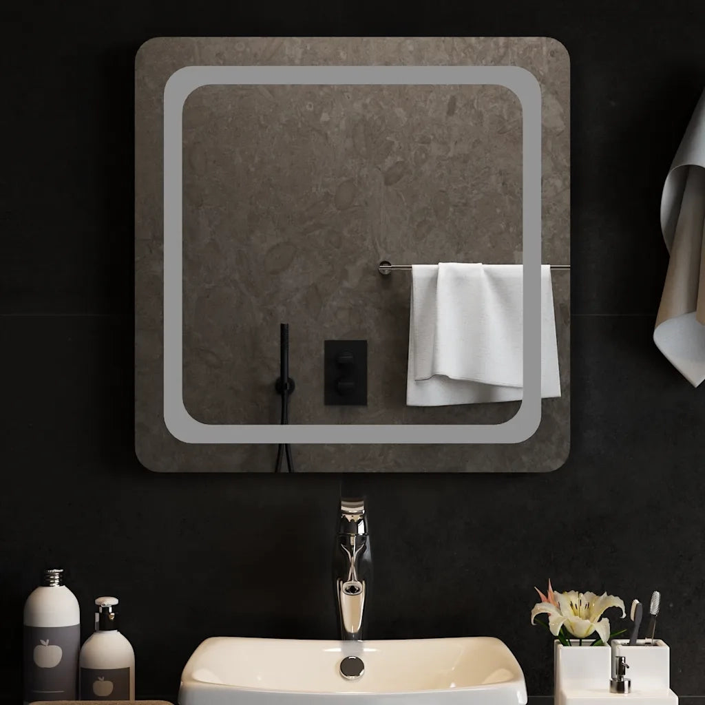 Specchio da Bagno con Luci LED 60x60 cm 151778