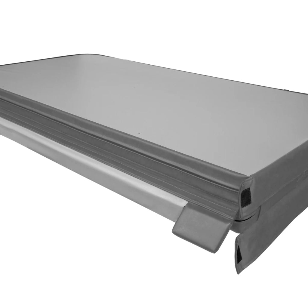 Copertura per vasca idromassaggio Coperchio Spa 2.2 x 2.2m quadrato Grigio Hard Top Resistente alle intemperie PVC in Pelle