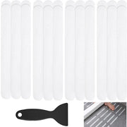 Strisce antiscivolo, 24 pezzi strisce antiscivolo per la doccia, strisce antiscivolo per la vasca da bagno, adesivi antiscivolo 20x2 cm, adesivi trasparenti autoadesivi per la doccia/vasca da bagno con raschietto