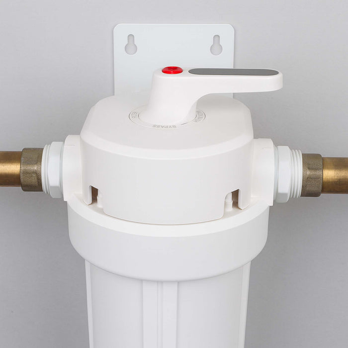 Naturewater Prefiltro, filtro a cartuccia da 20" in PP, per acqua potabile con funzione di controlavaggio, pressione di esercizio 1,5-5 bar, filtraggio acqua domestica