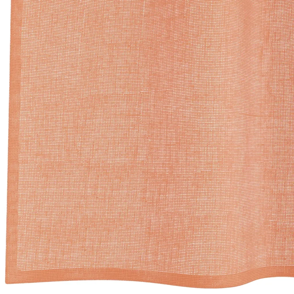 Tende in Voile con Passanti 2 pz Terracotta 140x175 cm
