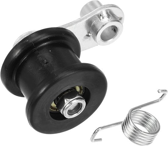 Accessorio per catena motociclistico - Sostituto catena - Facile da installare - Resistente - Resistente ai graffi - Nero/Argento - Migliorata sicurezza di guida - Supporto catena