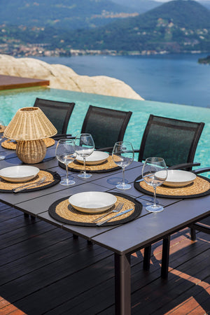 Tavolo Allungabile da Giardino 165/250x90x75 cm Anzio in Alluminio Antracite