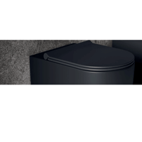 Copriwater Soft-Close Alice Ceramica "Form" Nero Opaco