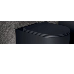 Copriwater Soft-Close Alice Ceramica "Form" Nero Opaco