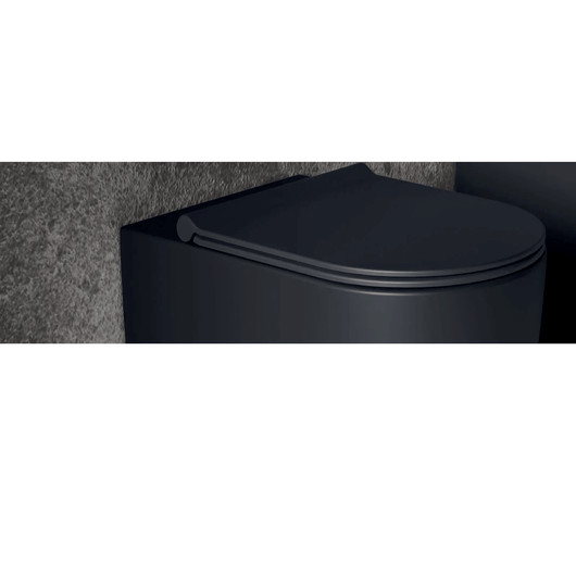 Copriwater Soft-Close Alice Ceramica "Form" Nero Opaco