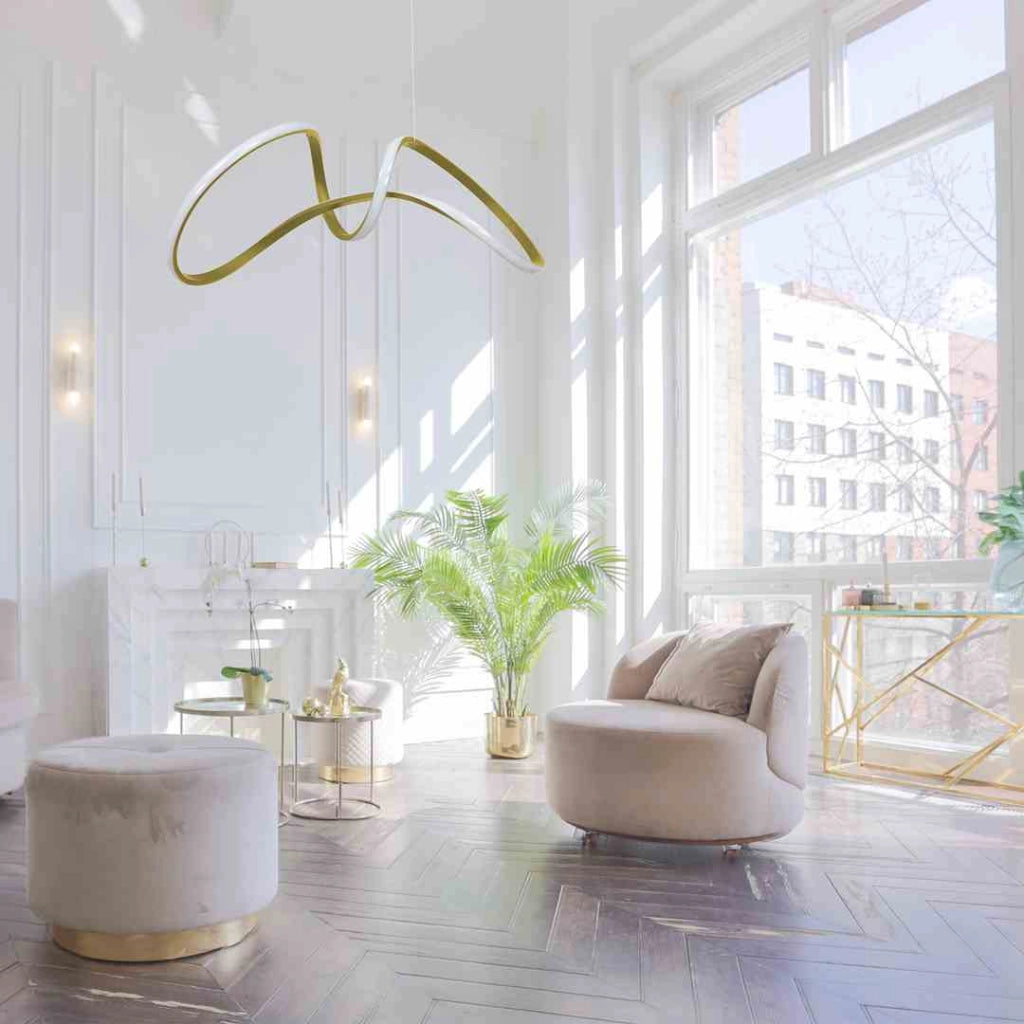Lampadario a sospensione Milagro Tesoro oro LED 48W
