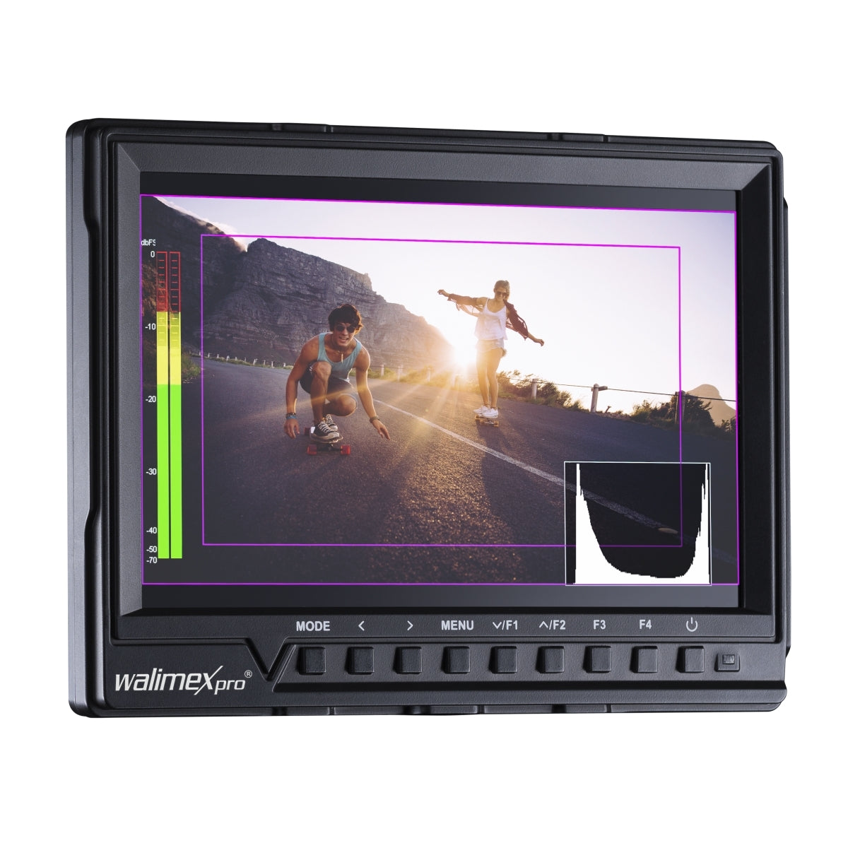 Full HD Monitor Director III (incl. 1x batteria ricaricabile, con ingresso HDMI e AV, pannello IPS, 7 pollici) nero, 21327
