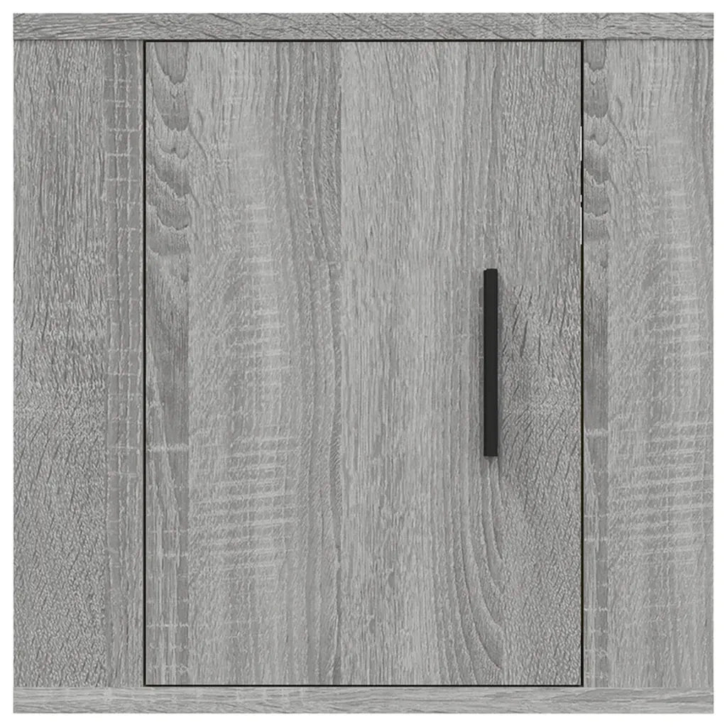Mobili Porta TV a Parete 2 pz-Set di 2 Credenza per TV sospesa Grigio Sonoma 40x34,5x40 cm