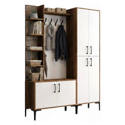 Vivian, Mobile da Ingresso 18 Paia, 150x35x200h cm Marrone Noce