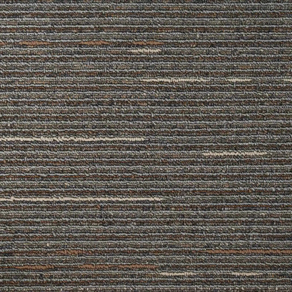 Piastrella per Tappeto Striato Marrone Scuro 50 x 50 cm 4 pz CFW3189013