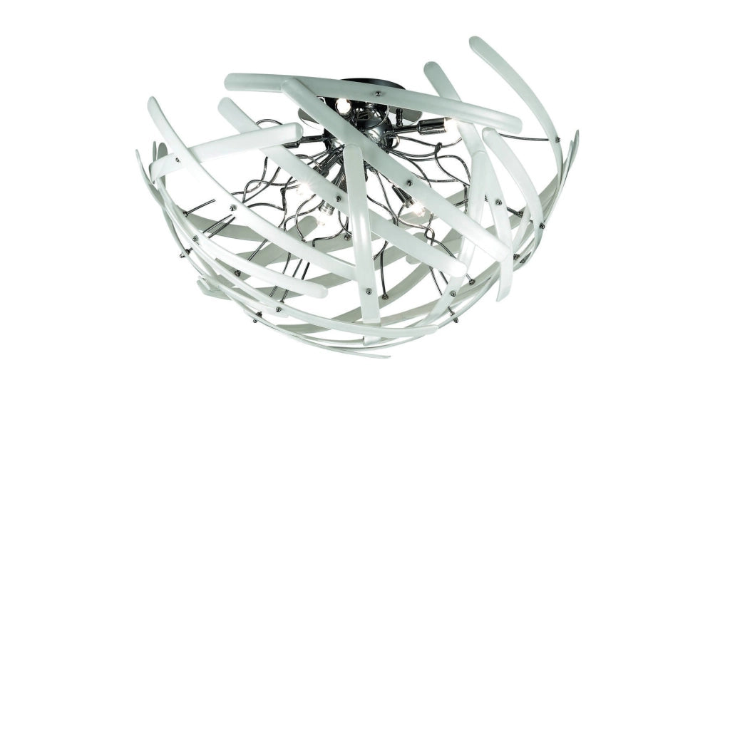 Vergato, Lampada da Soffitto Materiale Struttura in Vetro, Bianco