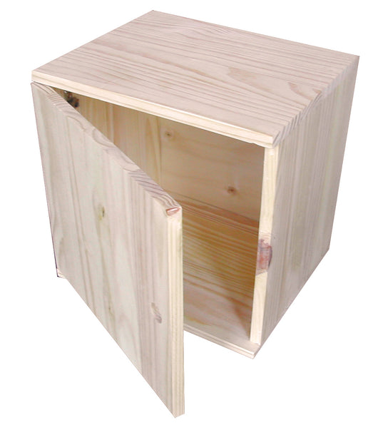 Pensile 1 Anta 30x36x36h cm in Legno di Pino Naturale