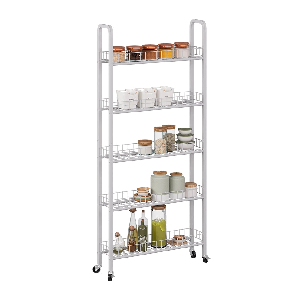 Vicco Piedistallo mobile Bianco 58 x 15 cm con 5 scomparti