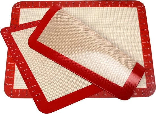 Due mattoncini di silicone per forno, carta da forno in silicone, tappetino di silicone riutilizzabile, cottura, rivestimento antiscorrosione, mattoncino di impasto, mattoncino da forno, sottopiatto in silicone, per pane, macarons, torta, pizza