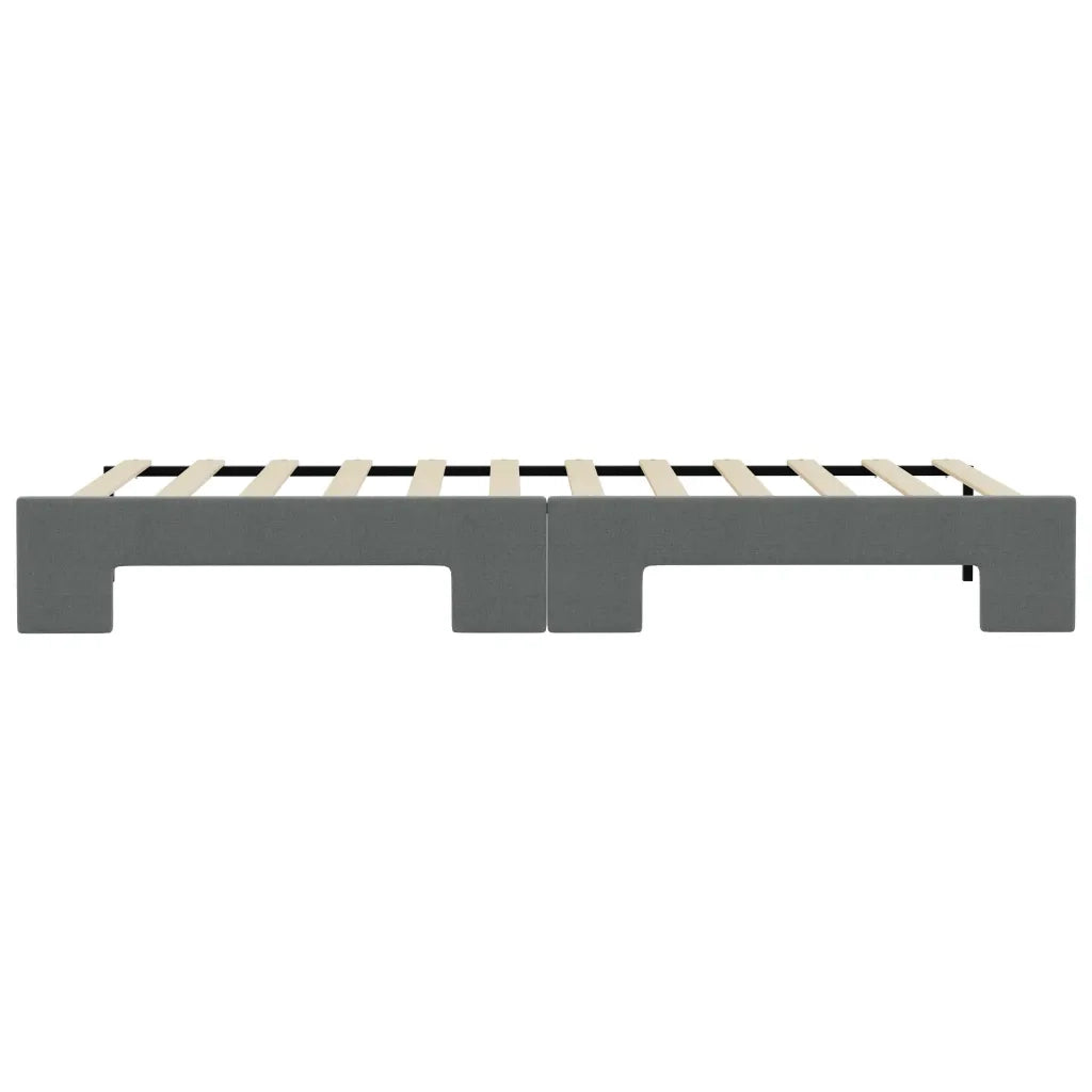 Divano Letto con Letto Estraibile-Sofa Letto-Daybed Grigio Scuro 90x200cm Tessuto 286552