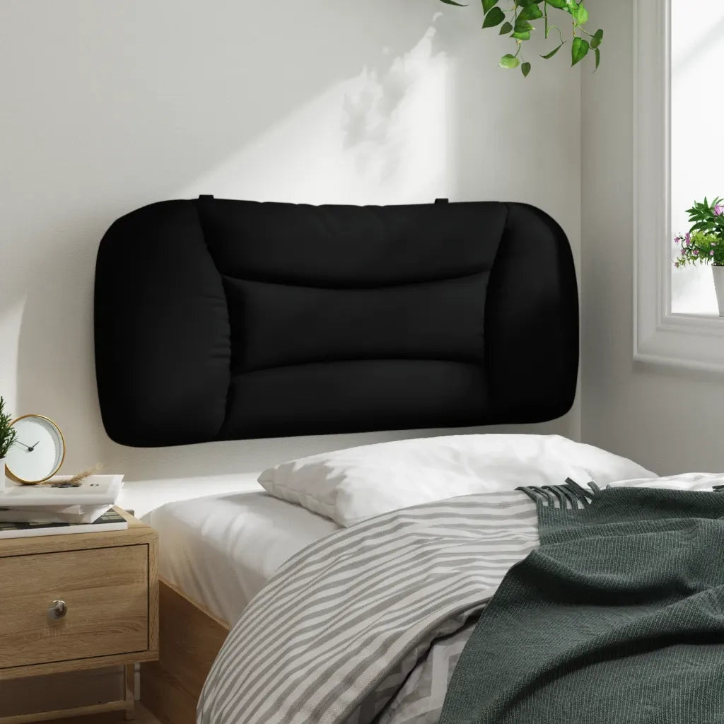 Cuscino Testiera Hvar Nero 80 cm in Tessuto 374527