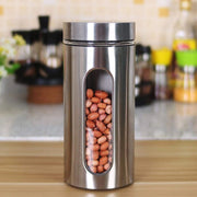 Trade Shop - Contenitori Per Alimenti In Acciaio Per Tè Spezie Caffè Biscotti Zucchero H22cm -