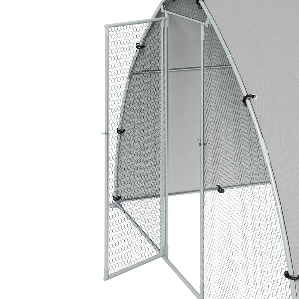 Recinto per animali esterno ¨C zephmum ¨C grigio, acciaio galvanizzato, 5.75m2