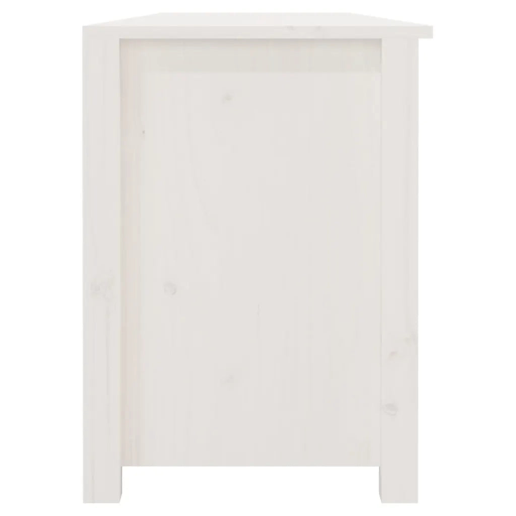 Scarpiera Bianca 160x36,5x50 cm in Legno Massello di Pino cod mxl 50143