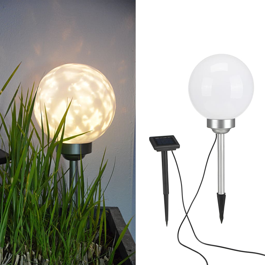 Lampada a Sfera Solare a LED da Giardino Rotante 20 cm