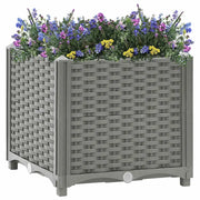 Fioriera | Cassetta per fiori | Vaso Rialzata 40x40x38 cm in Polipropilene